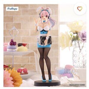Super Sonico BiCute Bunnies Waitress Light Blue Ver. Figure New  US Seller